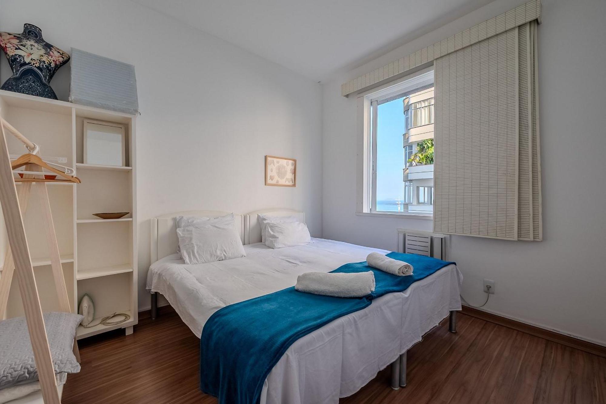 ריו דה ז'ניירו Vista Para A Praia De Copacabana, Quarto E Sala מראה חיצוני תמונה