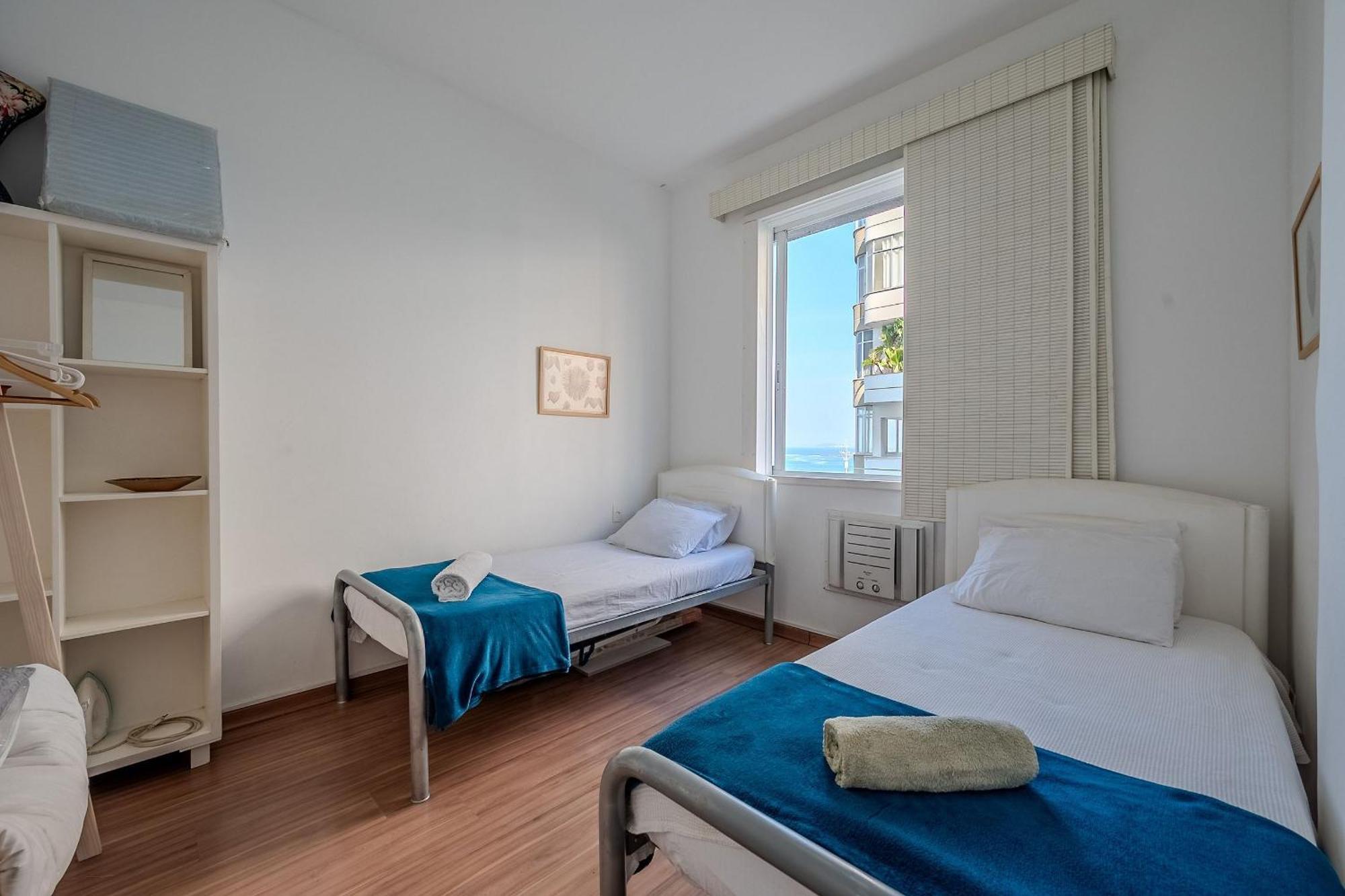 ריו דה ז'ניירו Vista Para A Praia De Copacabana, Quarto E Sala מראה חיצוני תמונה